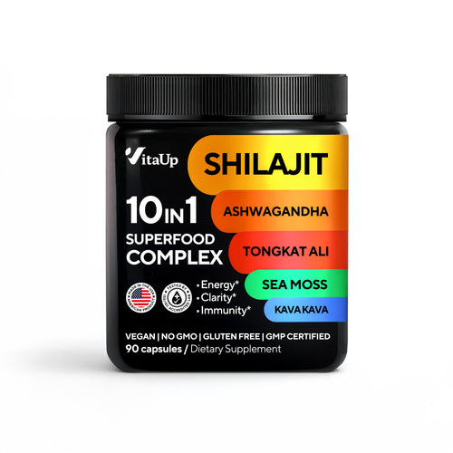VitaUp Himalayan Shilajit for Women – 20 in 1 energy and balance supplement with Kava Kava, Maca Root, and Ashwagandha – 90 capsules.