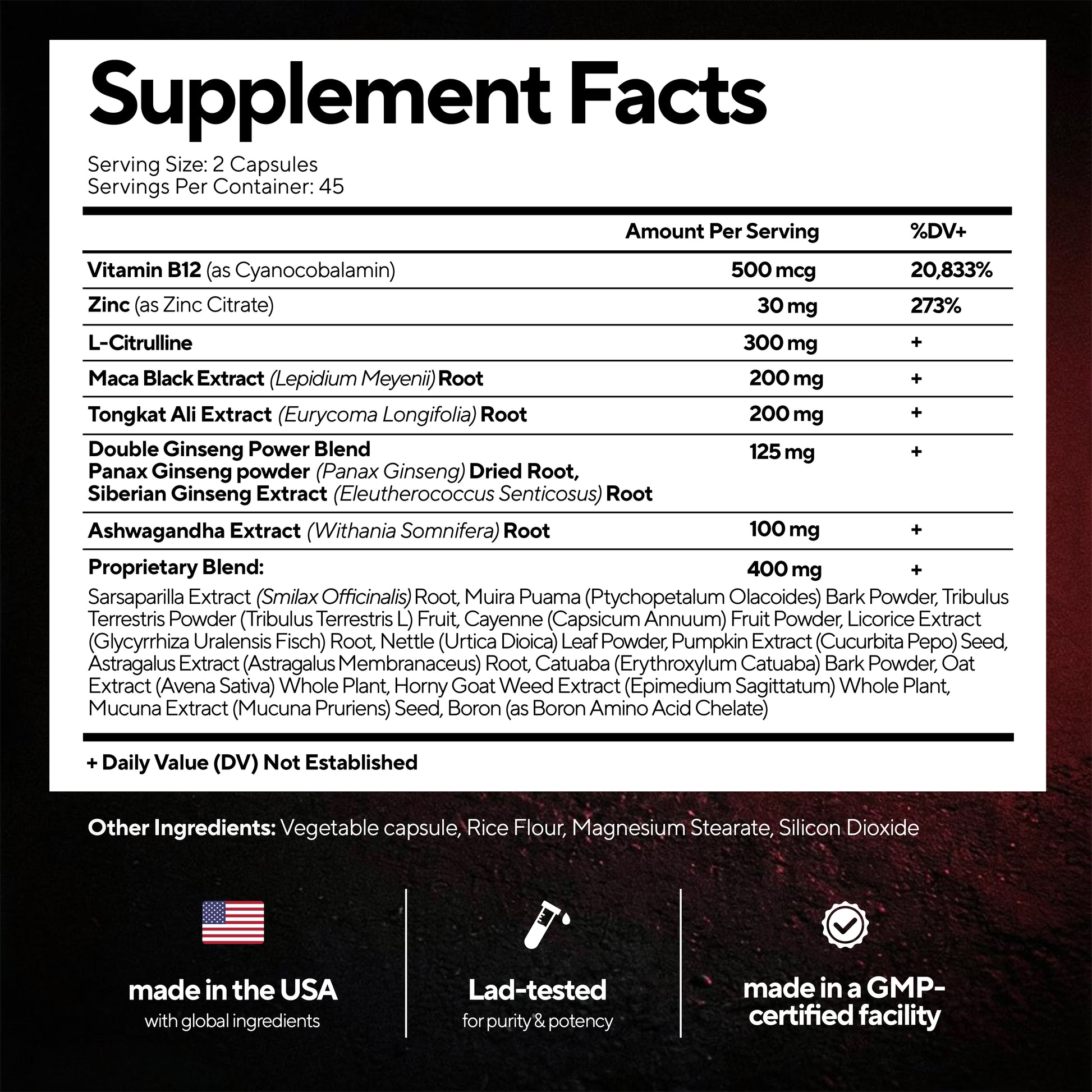 Supplements facts