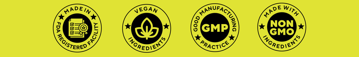 FDA-registered facility, vegan, GMP-certified, and non-GMO.