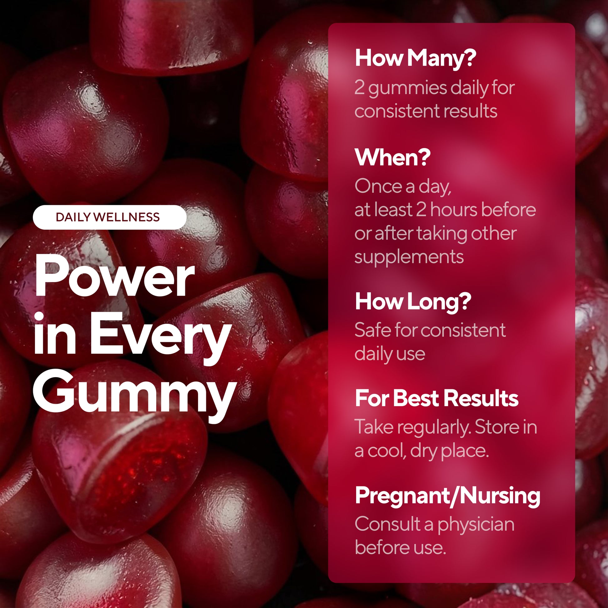 2 gummies daily 