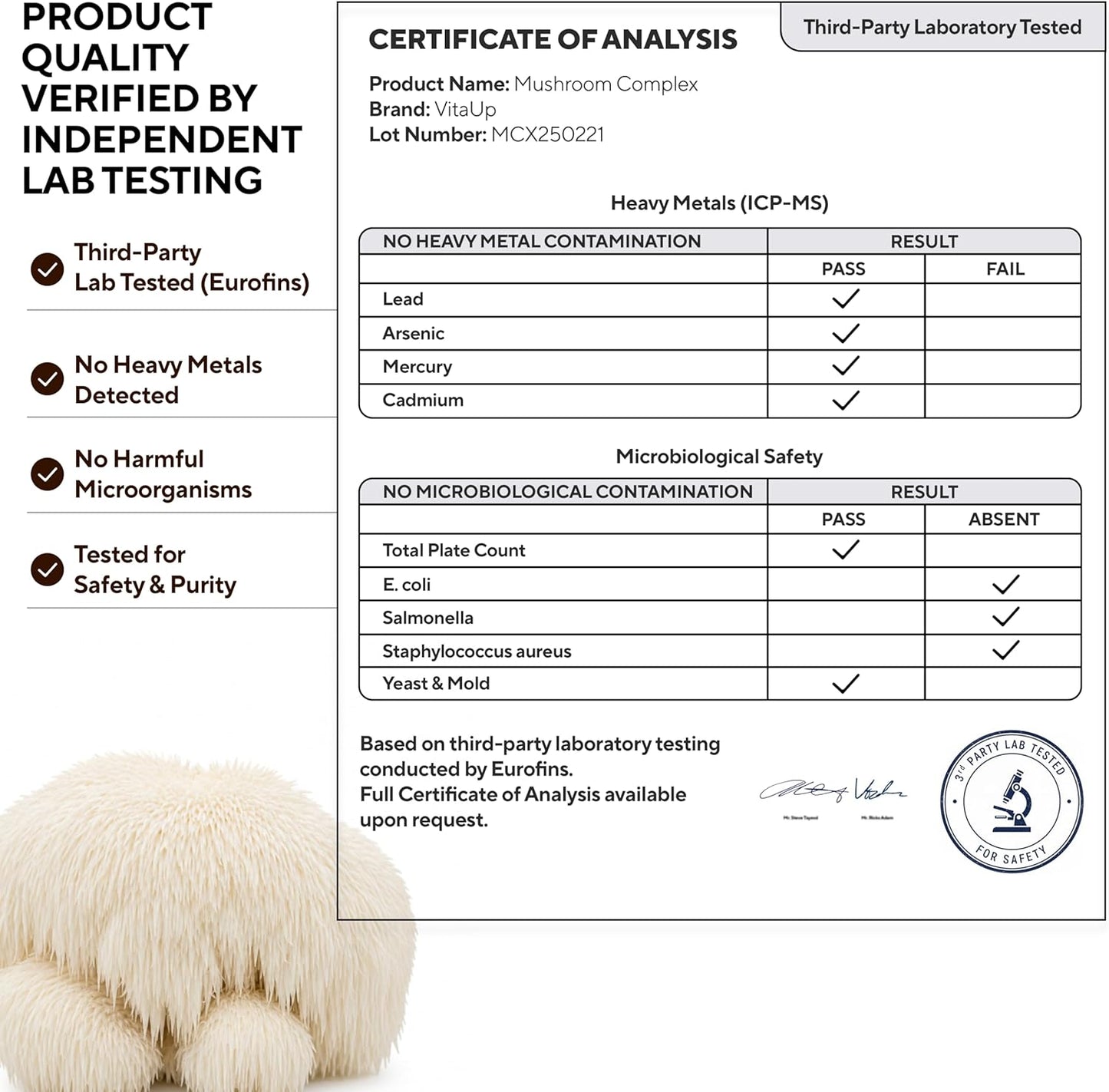 independent  lab tested