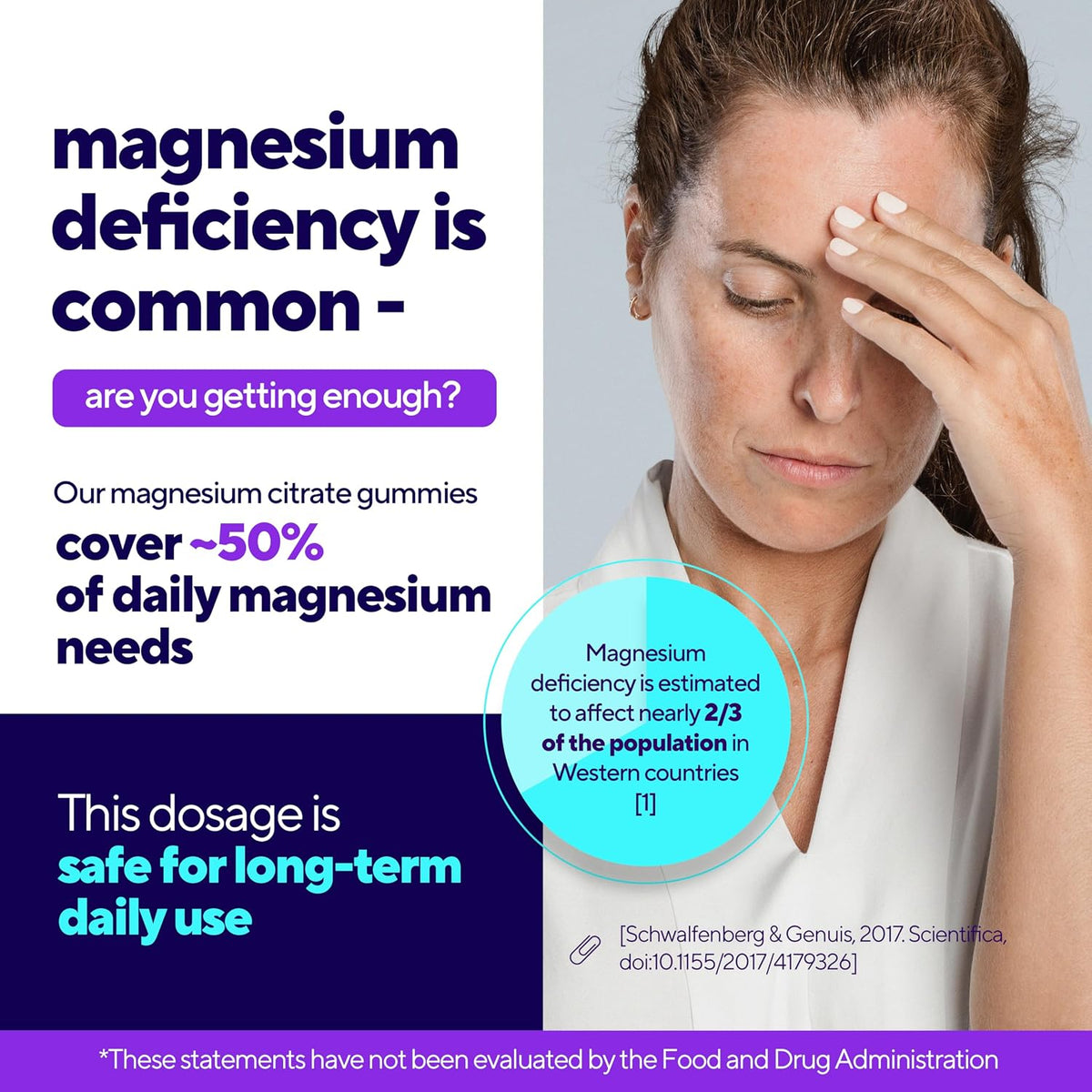 VitaUp Magnesium Citrate Gummies 200 mg – Highly Absorbed, Magnesium for Relaxation, Deep Sleep, Bones & Heart – 200mg per Serving, 60 Count