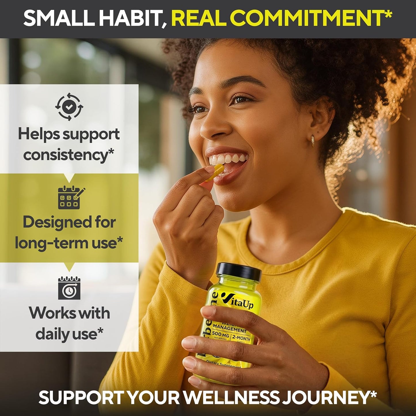 Helps support consistency, designed for long-term use, works with daily use* 