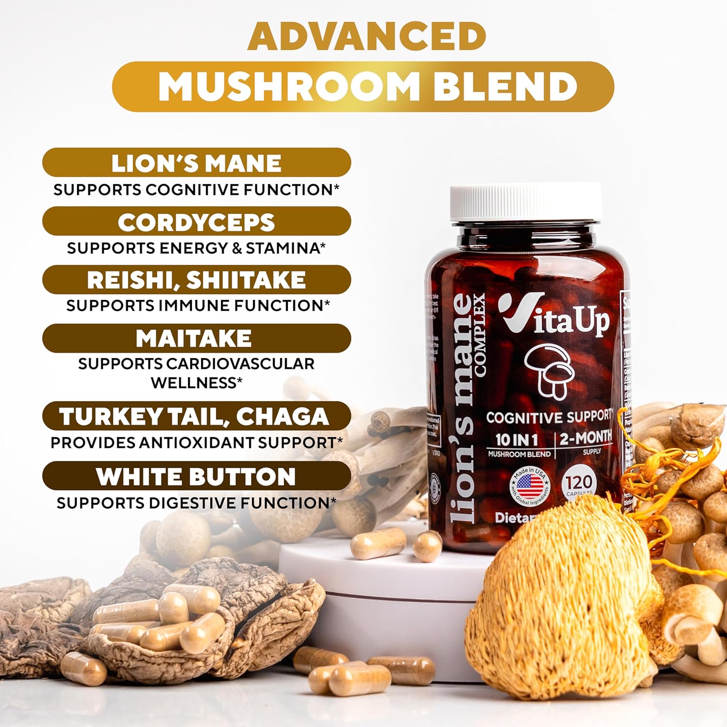 Advanced mushroom blend