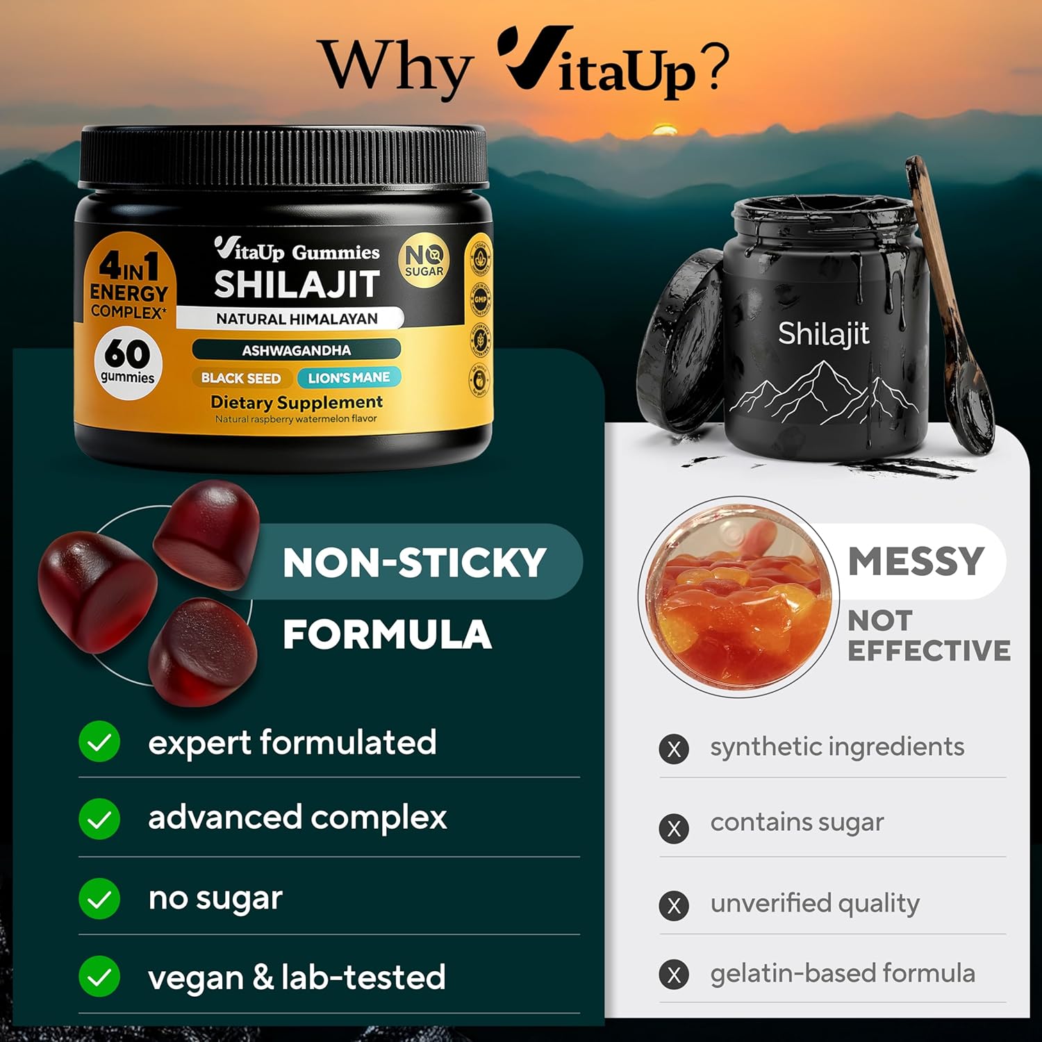 expert formulated, advance complex, no sugar, vegan&lab-tested