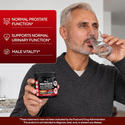 VitaUp Prostate Health Supplements for Men, 8in1 Potent Complex, 60 Caps