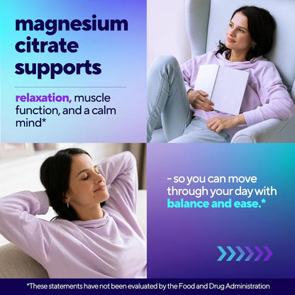 VitaUp Magnesium Citrate Gummies 200 mg – Highly Absorbed, Magnesium for Relaxation, Deep Sleep, Bones & Heart – 200mg per Serving, 60 Count