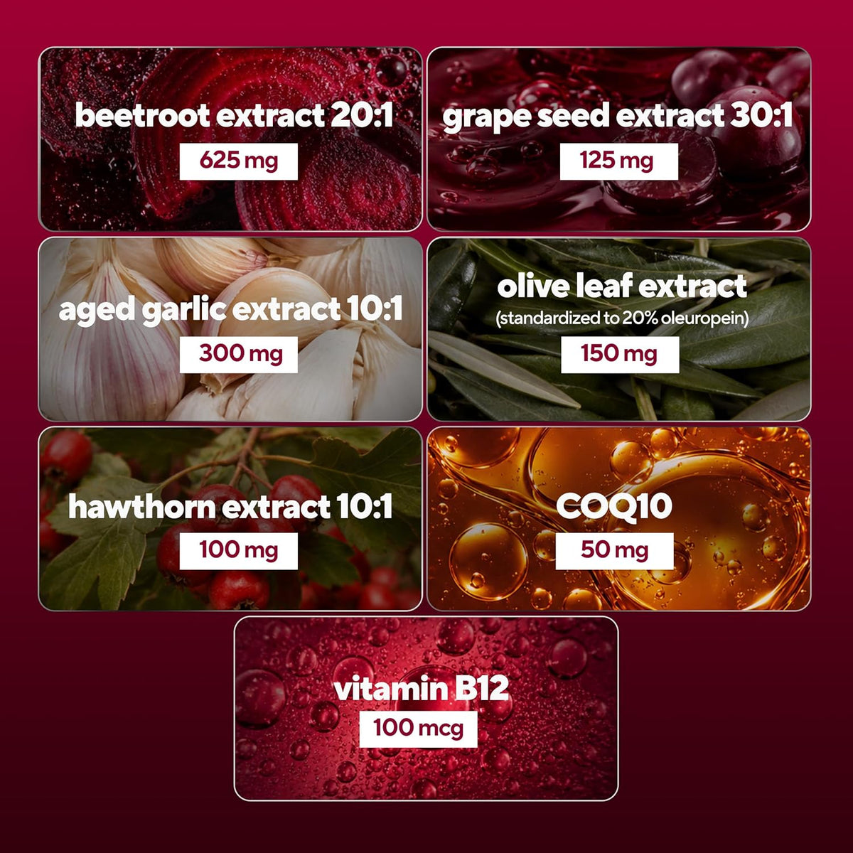 VitaUp Beetroot Supplement - Normal Blood Pressure Supplement & Heart Support - 7-in-1 USA Made Beet Root Capsules w/ CoQ10, Grape Seed, Vitamin B12 for Normal Circulation - 90 Vegan Beetroot Capsules