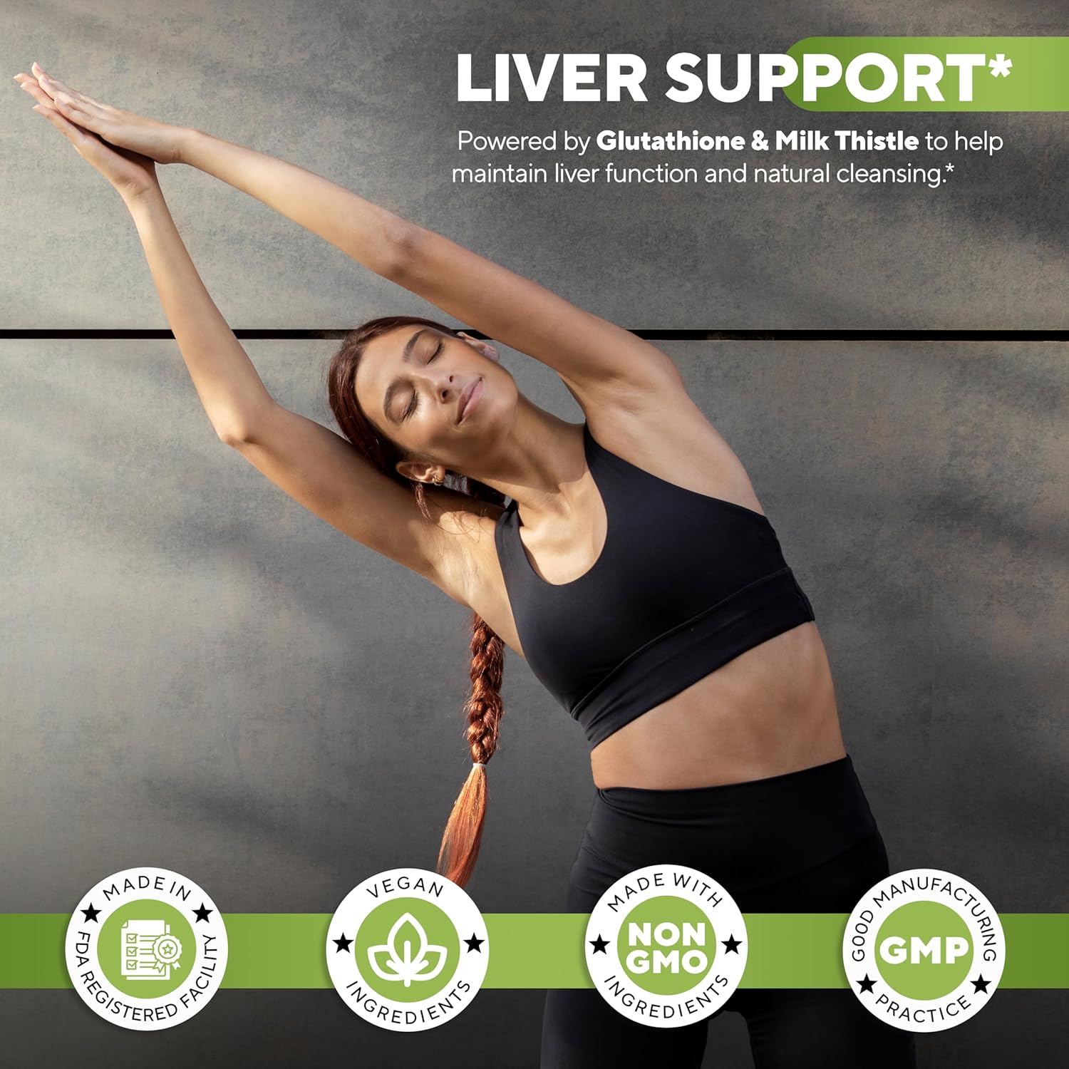 VitaUp Glutathione 1000mg with Milk Thistle – 60 Capsules, 30-Day