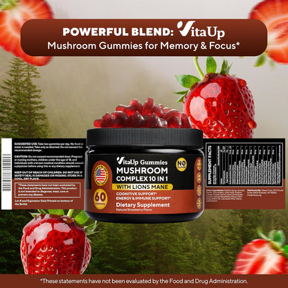Mushroom gummies for Memory & focus*