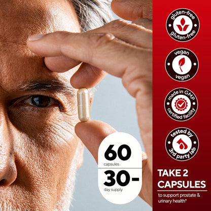 VitaUp Prostate Health Supplements for Men, 8in1 Potent Complex, 60 Caps
