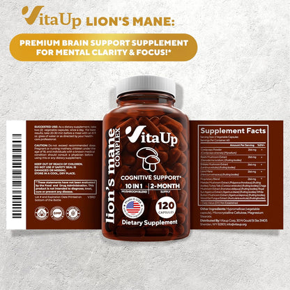 Premium brain support supplement for mental clarity & focus