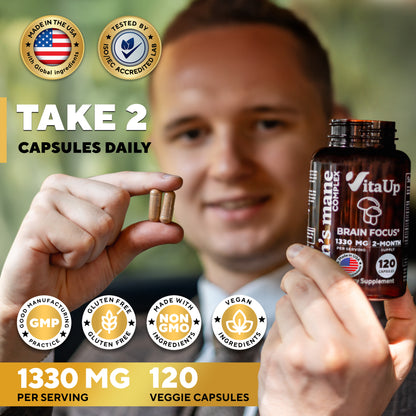 Benefits of Lion’s Mane supplement including memory, clarity, and cognitive performance.