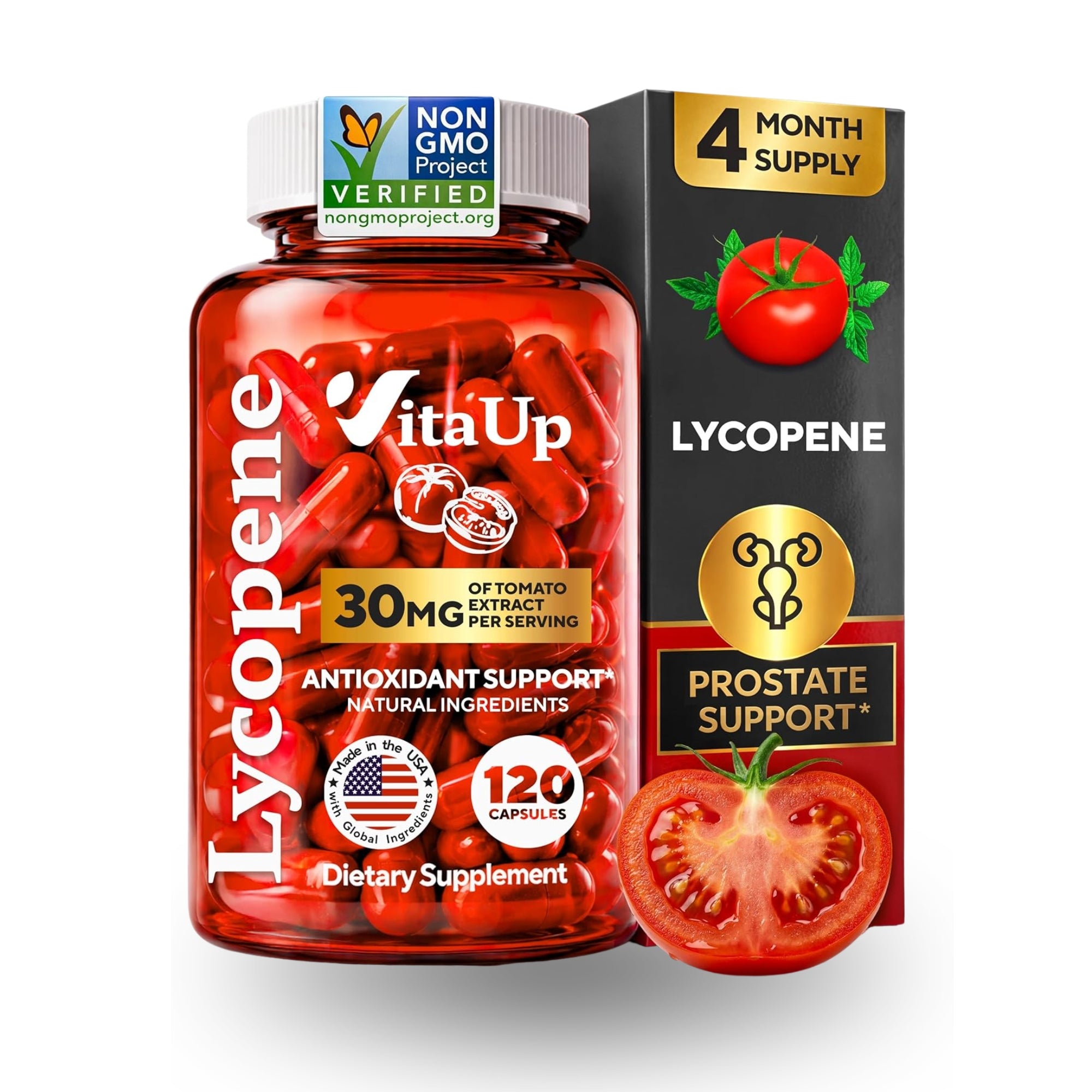 VitaUp | Lycopene - 120 Capsules, 30mg 4-month supply