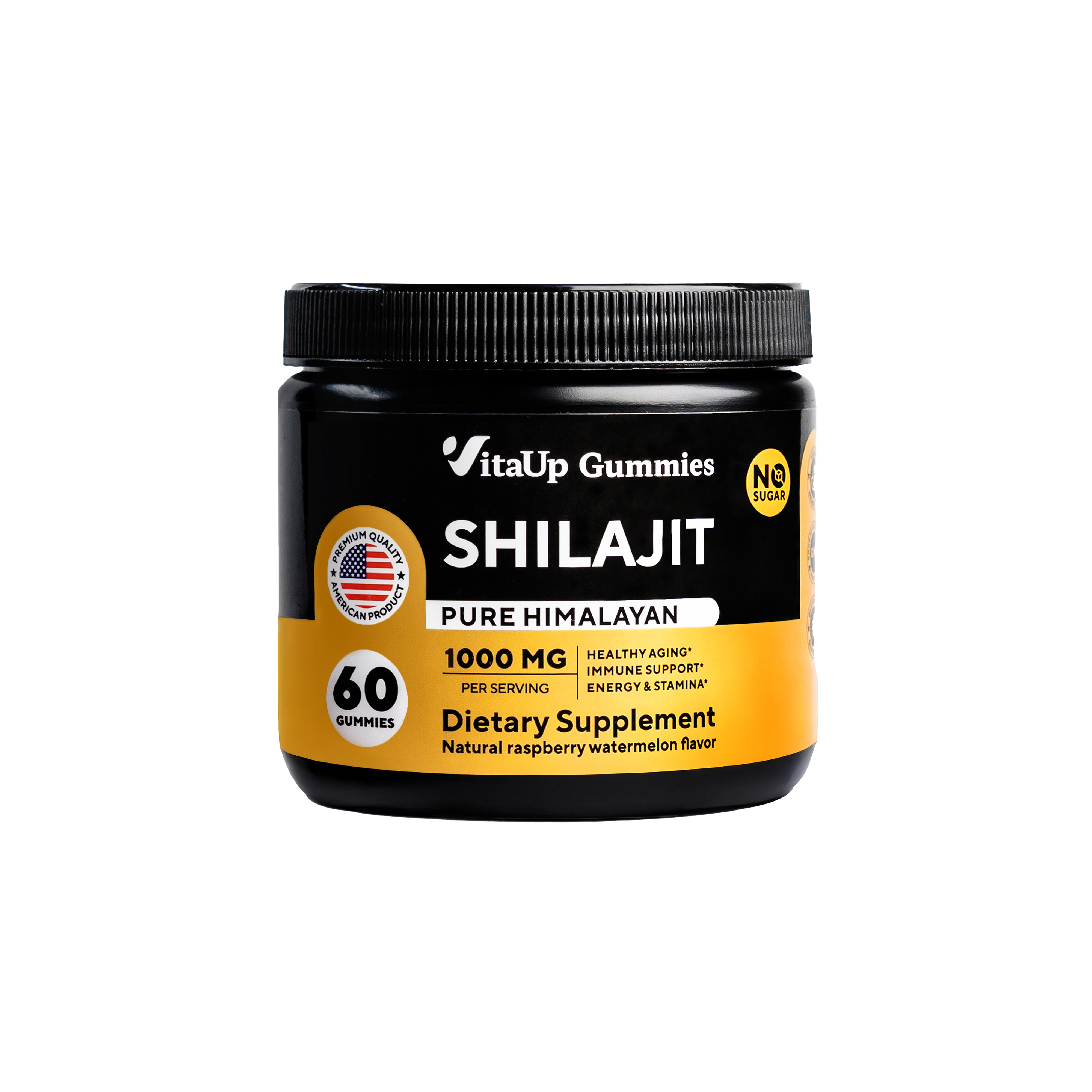 Single bottle of VitaUp Shilajit Gummies for daily vitality