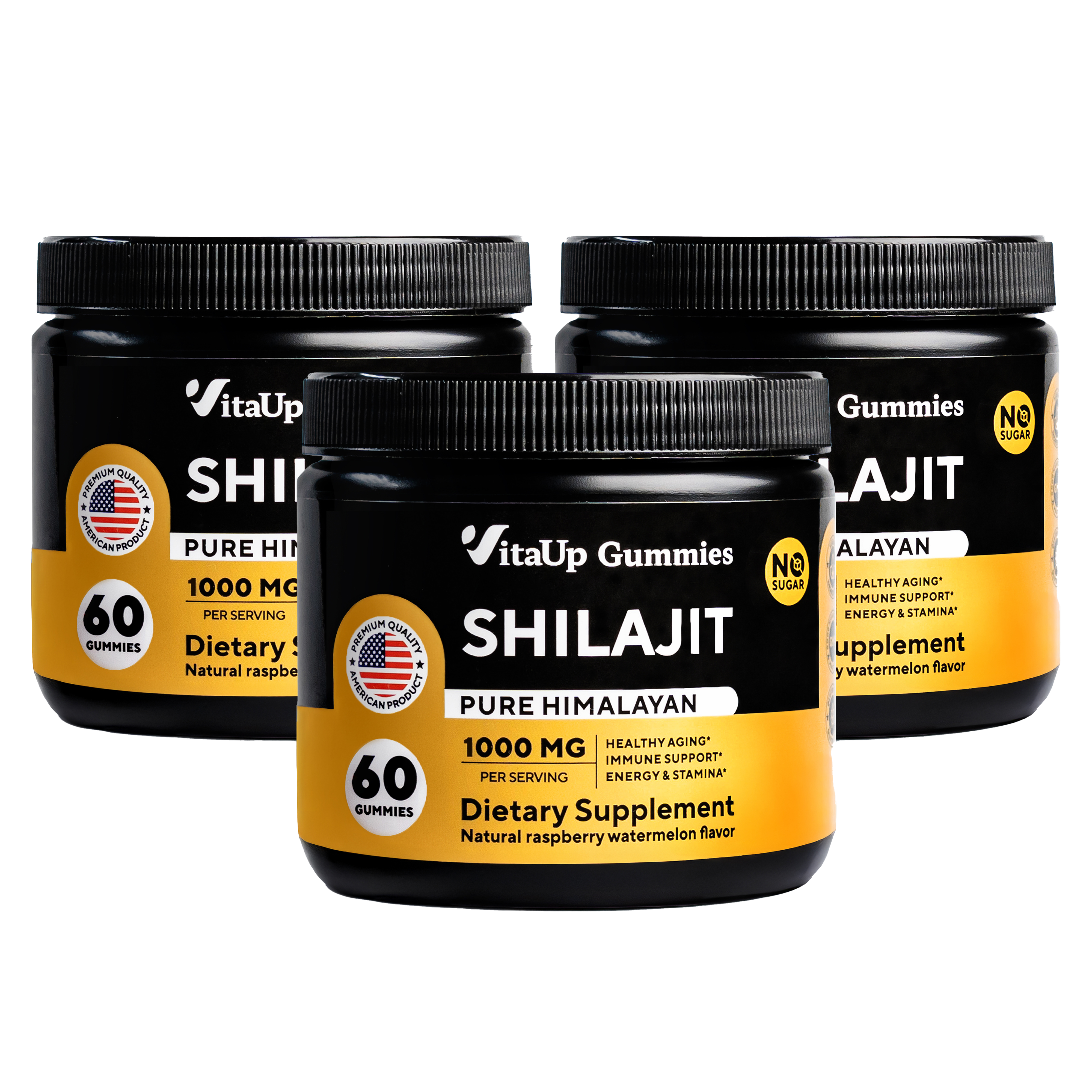 Triple bundle of VitaUp Shilajit Gummies for best value and consistent results