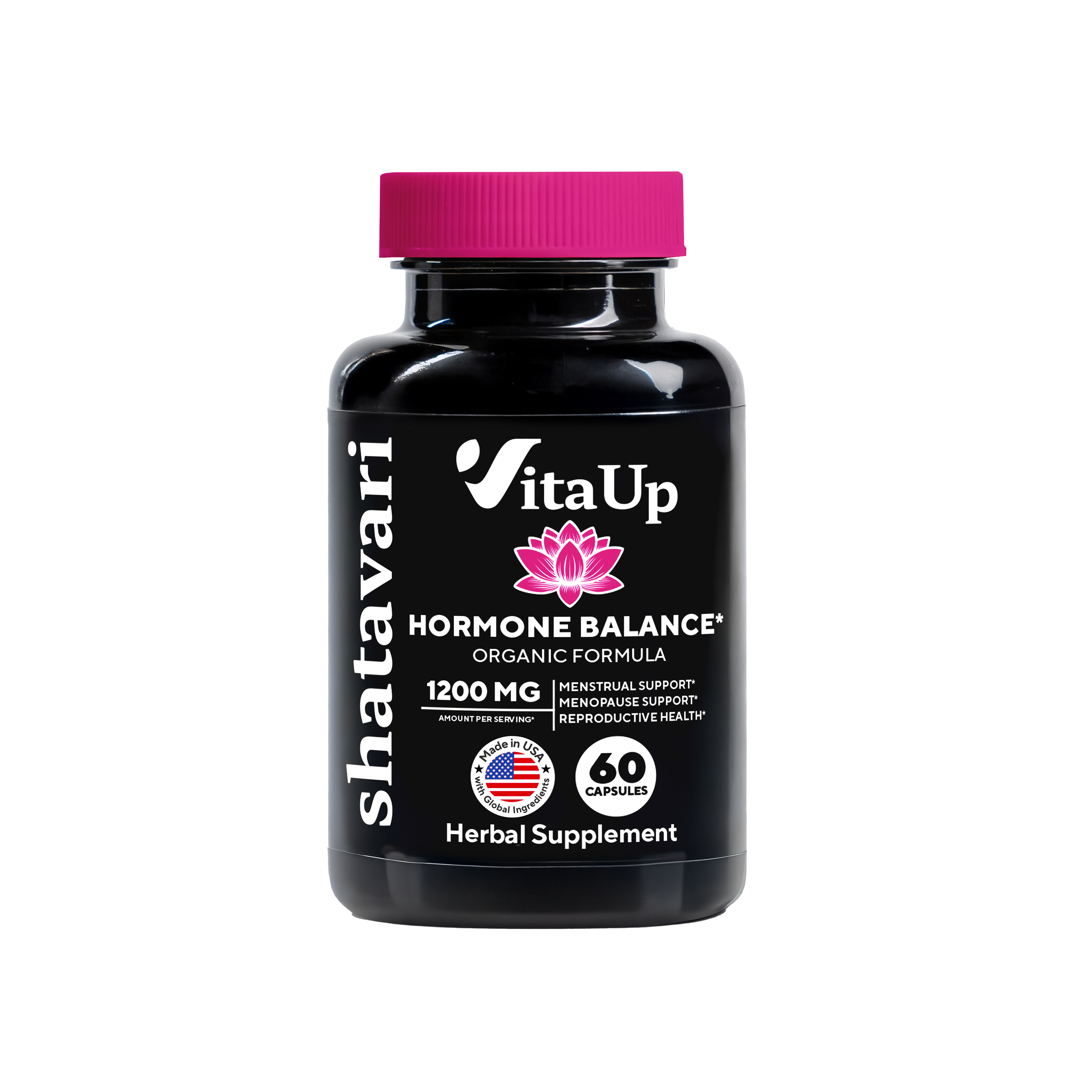 Single bottle of VitaUp Shatavari for hormone and reproductive balance